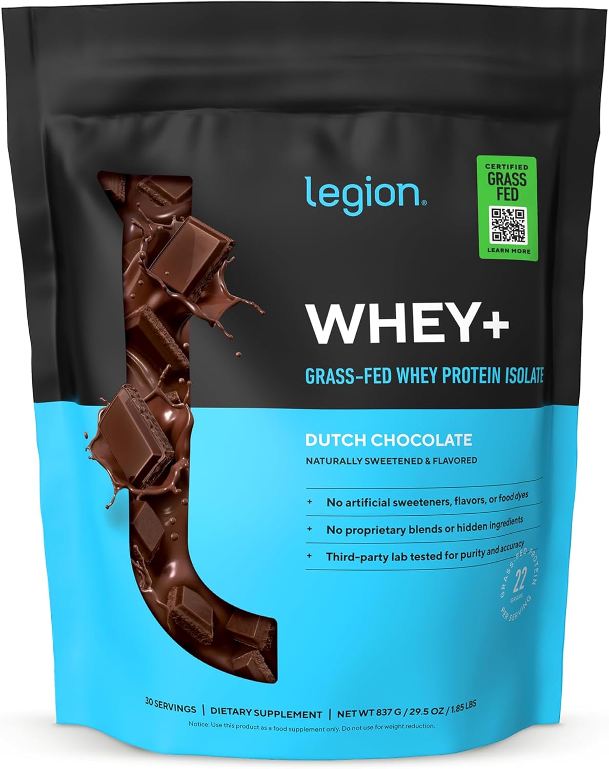 Legion Whey+ Grass-Fed Whey Isolate